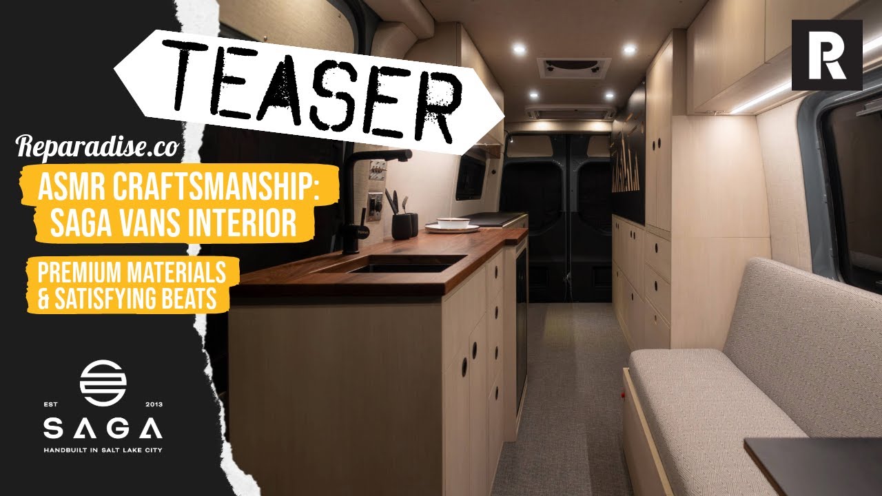 ASMR Craftsmanship: SAGA Vans Interior | Premium Materials & Satisfying Beats TEASER