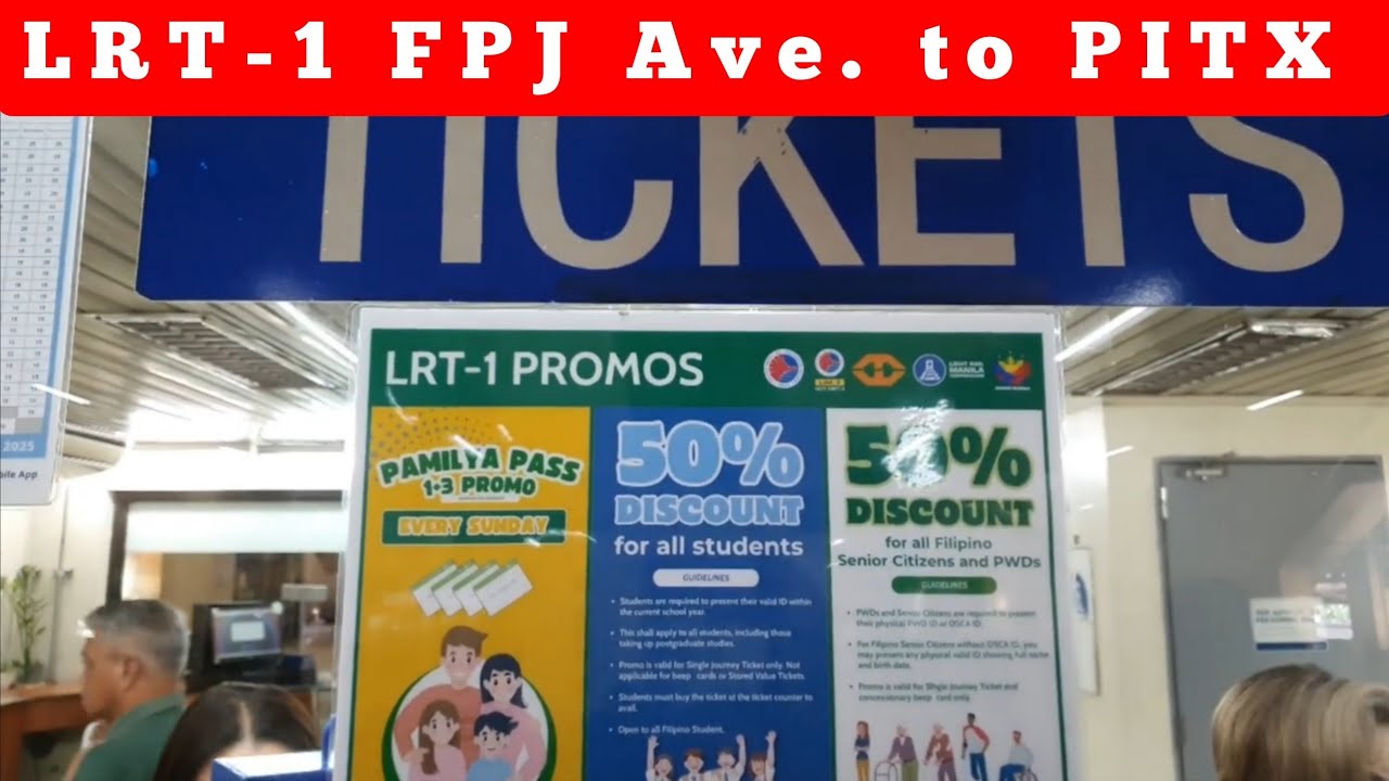 Commute Lrt 1 Fpj Ave Roosevelt Station to PITX Asia World LRT 1 Promos and Discounts