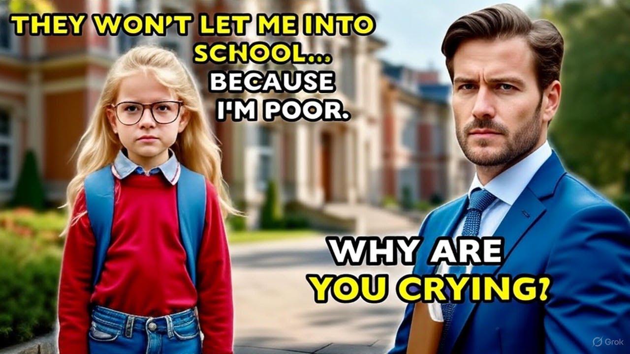 “I’m poor, so they won’t let me in,” little girl said—unaware she was speaking to a millionaire CEO.