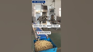 2 Ribbons automatic wafer stick roll making machine testing demo #foodmachine