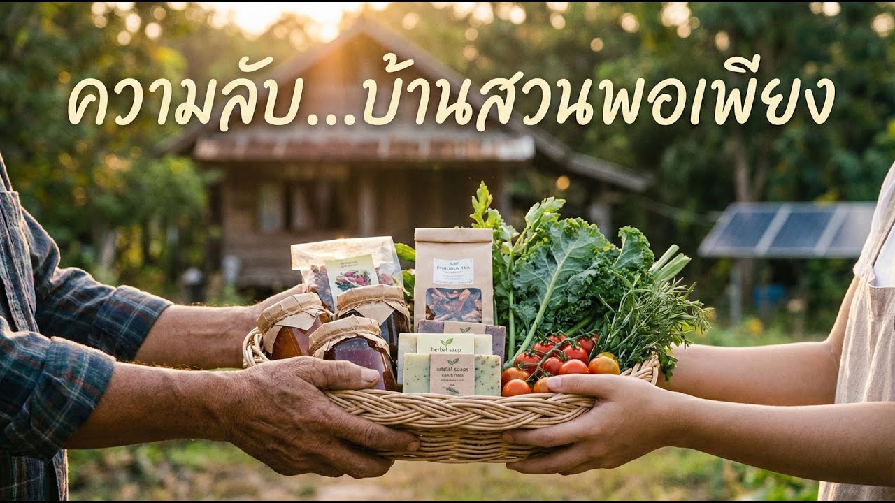 บ้านสวนพอเพียง 🌱 วิถียั่งยืน ไม่ต้องพร้อม...แค่เริ่มปลูก! ❤️