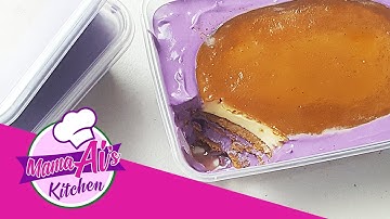 UBE GRAHAM DE LECHE / UBE GRAHAM FLOAT with LECHE FLAN