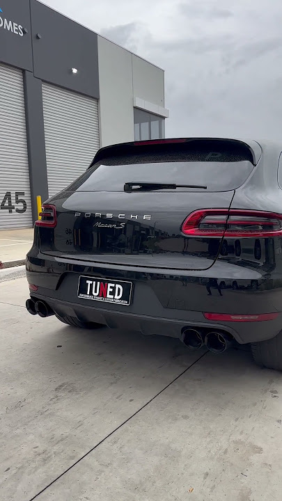 PORSCHE MACAN S 2.5” custom exhaust with 4.5” quad tips