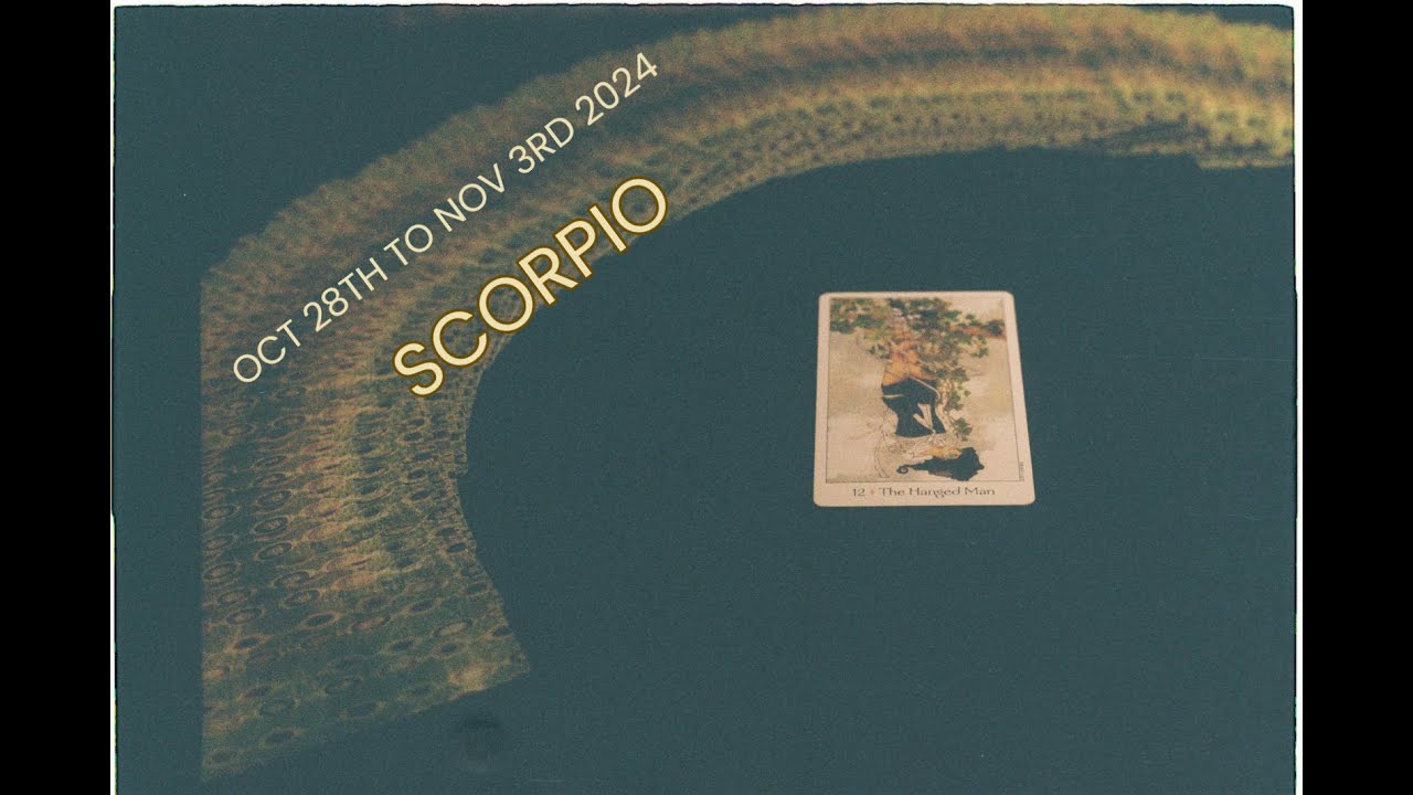 SCORPIO IT WAS JUST TOO IMPORTANT WEEKLY TAROT 28TH OCT TO 3RD Scorpio it was just too important weekly tarot 28th oct to 3rd