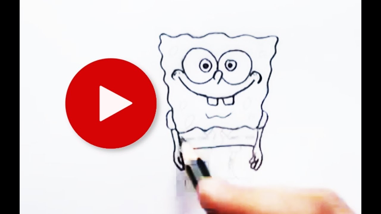 How to Draw Spongebob Squarepants with Pencil || How to Draw Cartoons 1