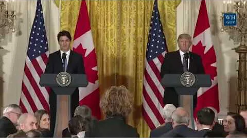Trump & Trudeau On US-Canada Border Security