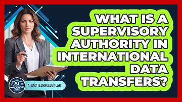 What Is A Supervisory Authority In International Data Transfers? - AI and Technology Law