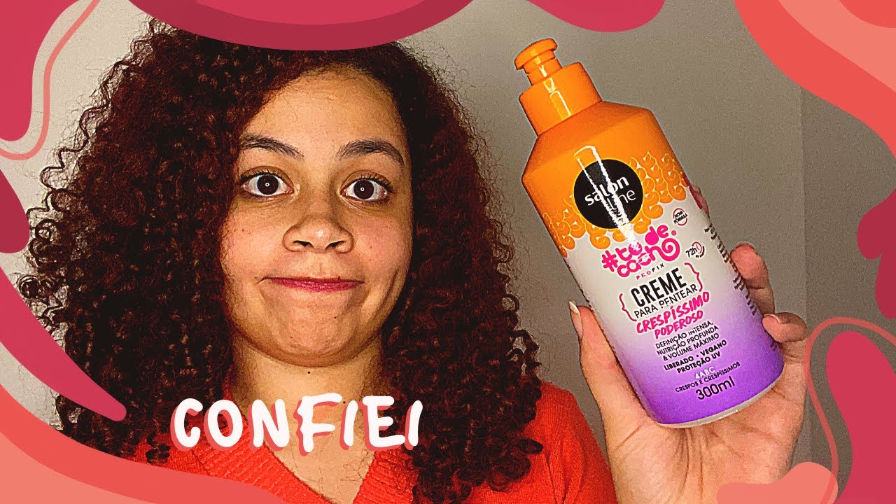 Melhor Creme De Pentear Da Salon Line Para Cabelos Cacheados Youtube