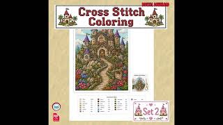 Castle Coloring Pages , Cross Stitch Style Coloring Pages - Not Color by Number but more Pixel Art News