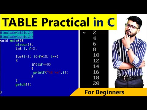 Program to Printing Table in C Language | C Language Free Course | By Rahul Chaudhary