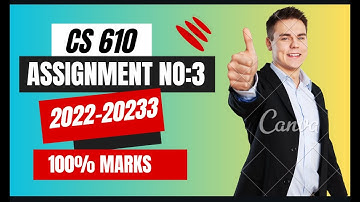 cs 610 assignment 3 solution