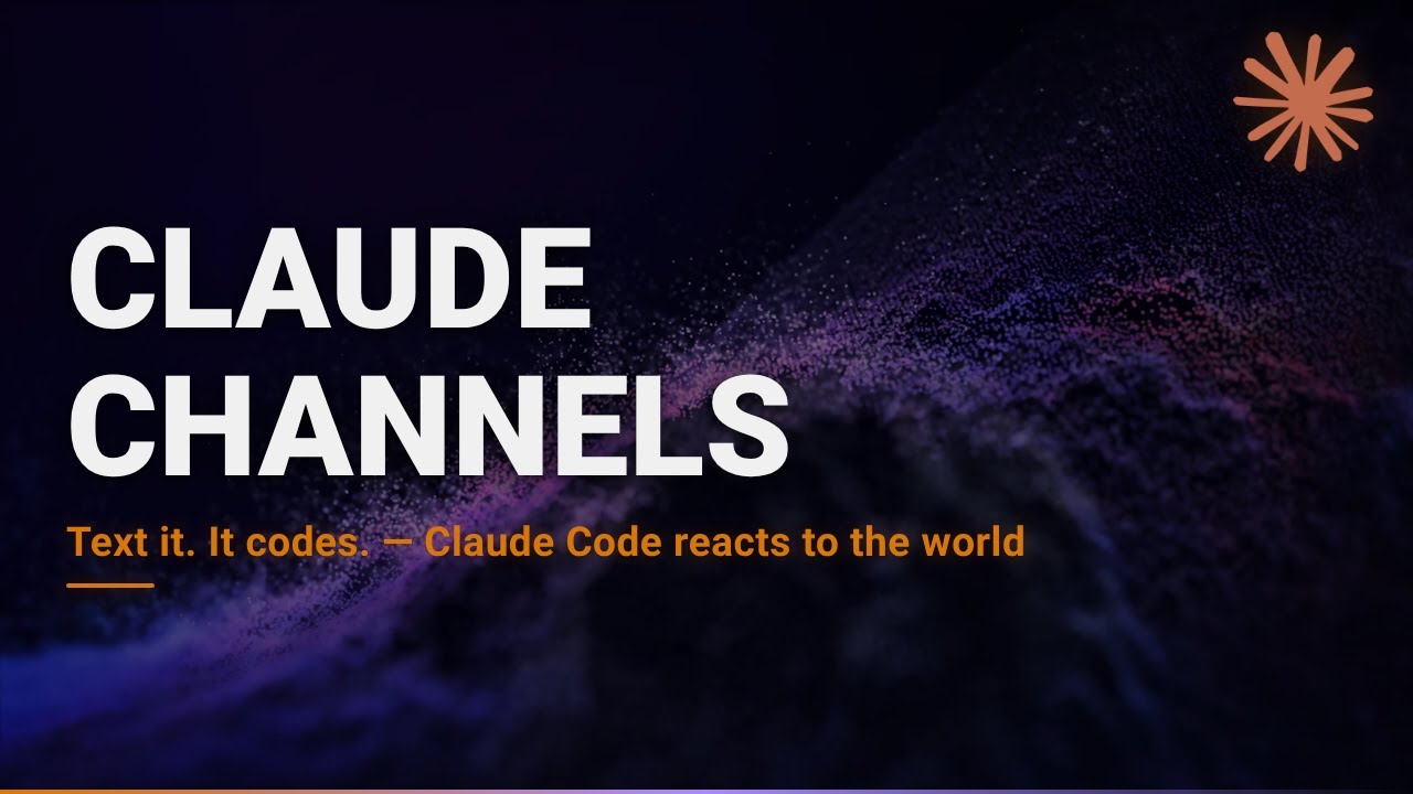 Claude Code Channels: Claude Now Reacts to the Outside World - YouTube