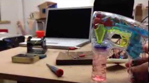 Bubble Gun Turning Using Arduino Relay-- Test 1