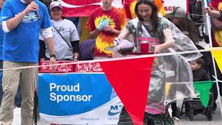 Alaska Senator Sullivan Competes in the Slippery Salmon Olympics at Eagle River’s Bear Paw Festival