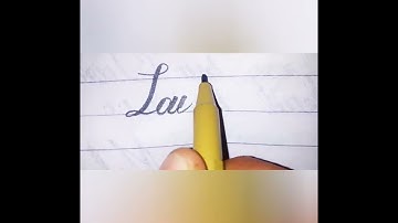 Laiba name write by cut marker