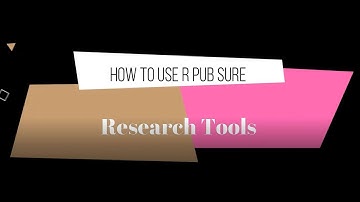 How to use R Pub Sure