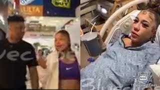 Blueface Chrisean Rock Are Happy Together At The Mall While Nevaeh Is In Labor At The Hospital
