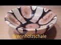 Brennholzschale in schwarz gedrechselt Firewoodbowl DIY