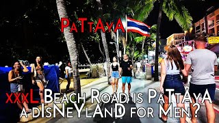 Pattaya Beach Road 4K Tour 🇹🇭 Is This the Disneyland for Men | Evening Walk in Thailand’sParty City