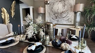 Decorate with me | Fall Tablescape |Adding warmth to Bedroom