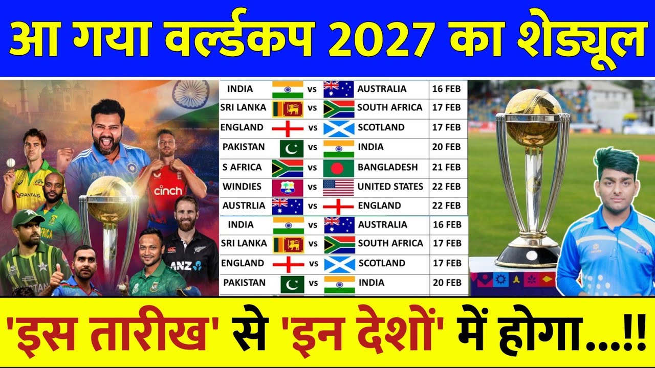 Qatar 2027 World Cup Schedule