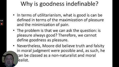 Moral Realism  Non Naturalism & Moore