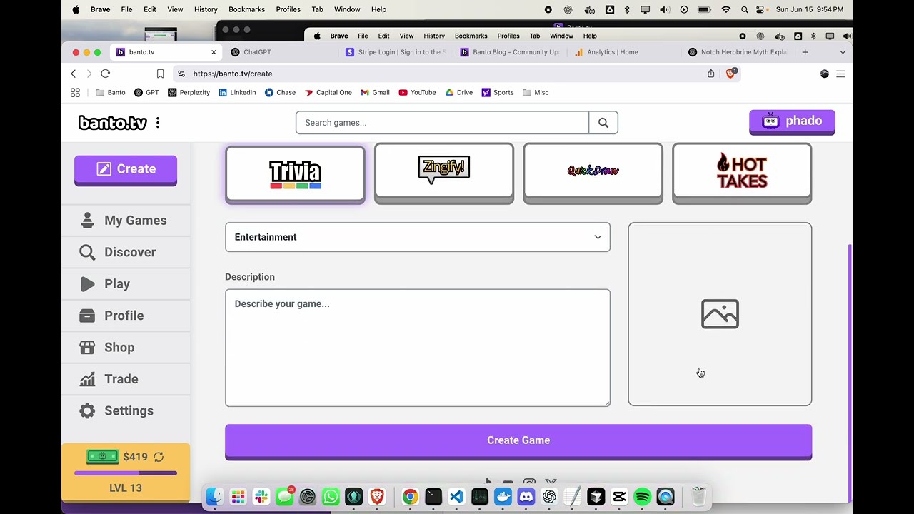Make AI Party Games in 20 Seconds! With Banto.tv