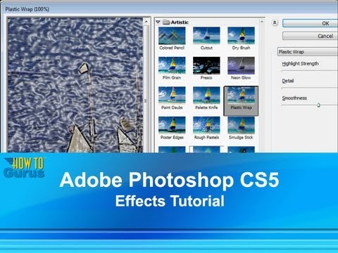 Adobe Photoshop CS Tutorial Effects - How to use the Photoshop Filter Gallery