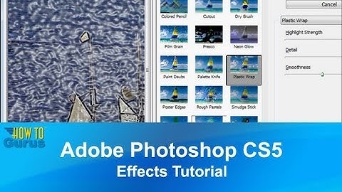 Adobe Photoshop CS5 Tutorial Effects - How to use the Photoshop Filter Gallery