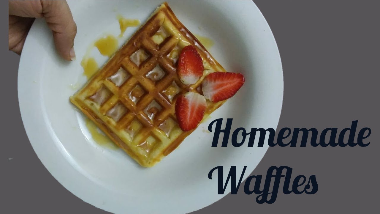 Home Made Soft Crunchy Waffles Recipe In Urdu Hindi c Youtube