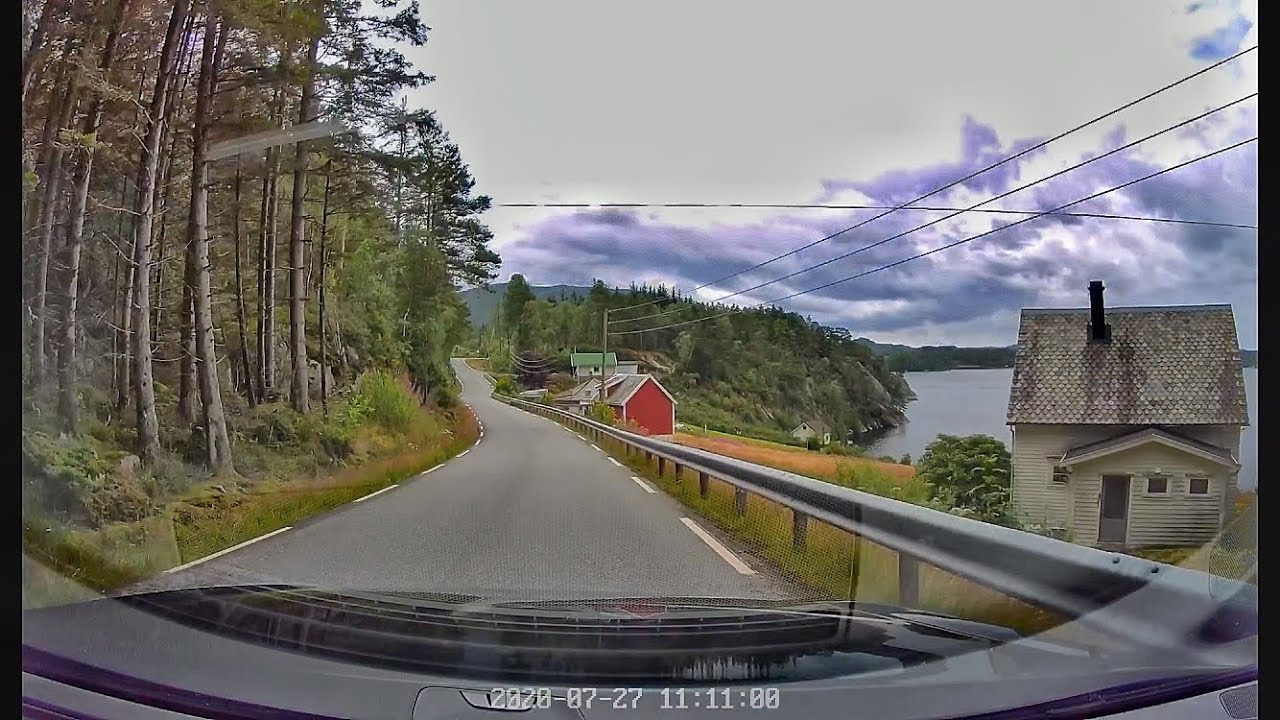Fast Driving in Narrow Mountain Road in Norway. Car: 2013 Audi A6