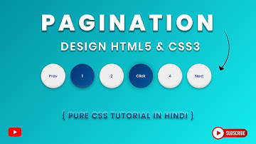 Create pagination Using HTML5 and CSS3 | Pagination UI Design CSS | Tutorials | Code4Education 2020