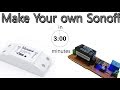 Make your own Sonoff | DIY Sonoff | Sonoff wifi switch using ESP8266 and MQTT | IoT Projects