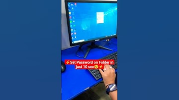 Set password on Folder in just 10 sec🔥😲 #computer #excel #viral #shortvideo #folder