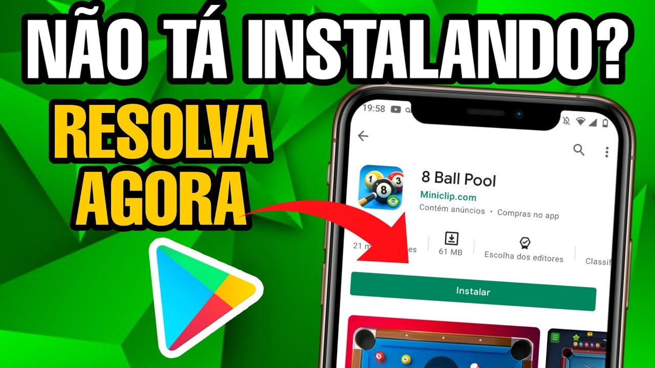 Play Store Não Quer Baixar Nem Instalar Aplicativos (Como resolver) Passo a  Passo 