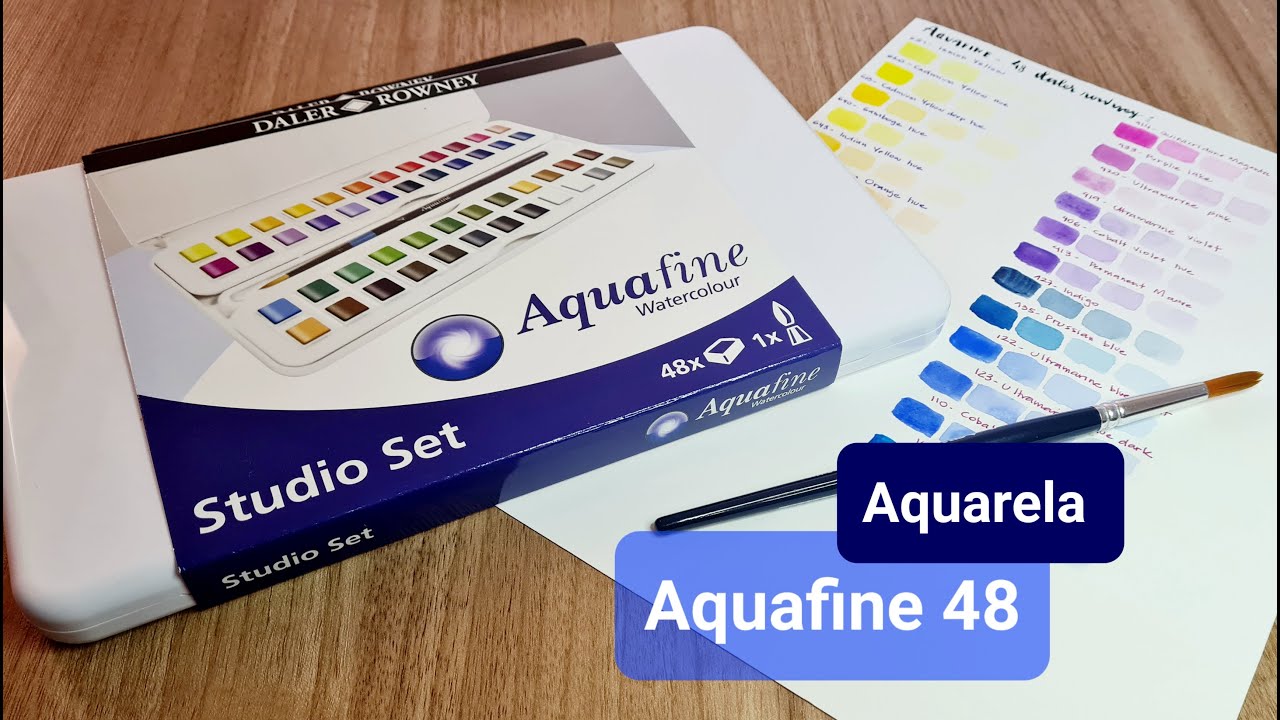 Aquarela Daler Rowney - Aquafine 48 cores