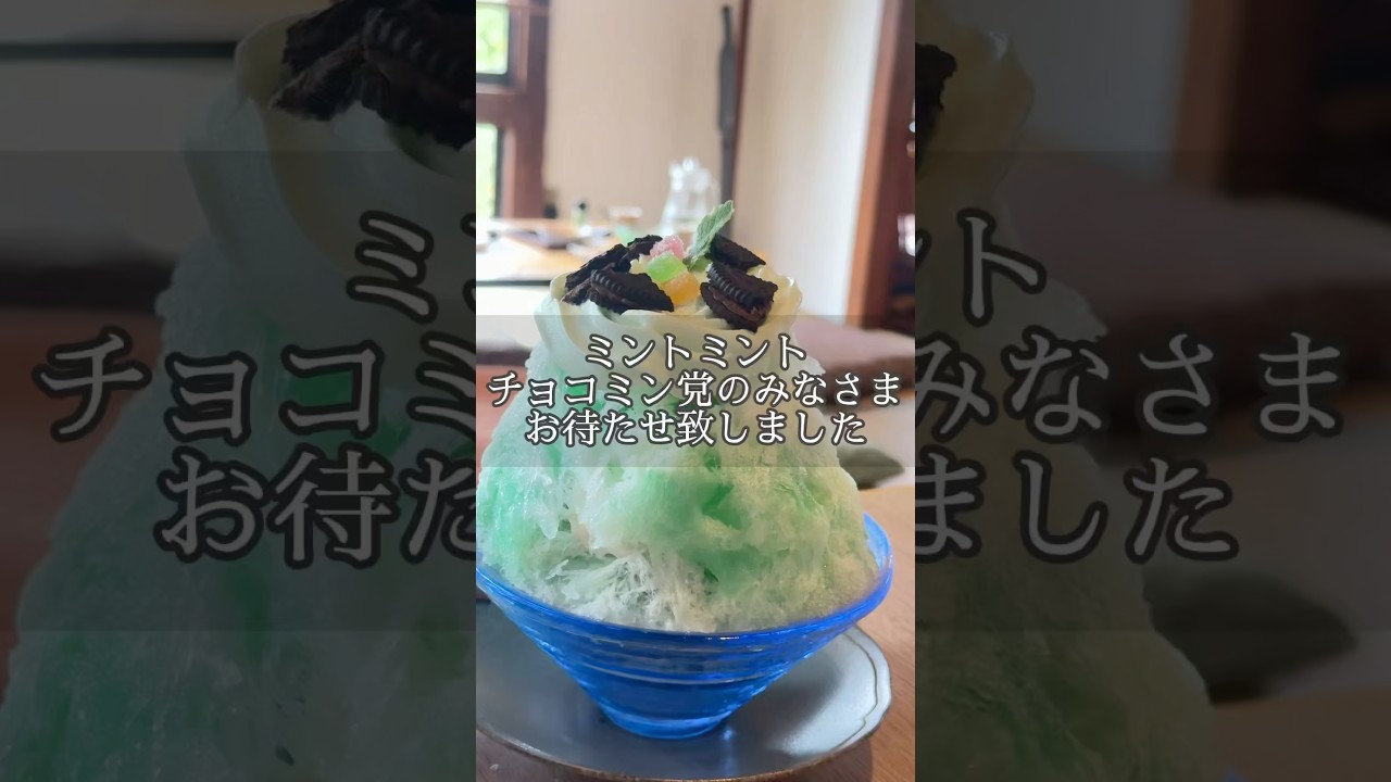 秩父カフェ】名水チョコミントかき氷と「牡蠣×柿」ケーキが味わえる