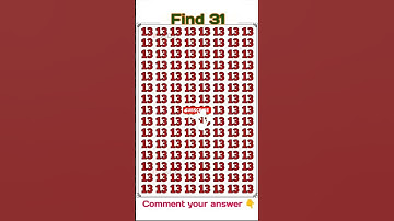 Find the odd Find the Hidden Number Spot the Difference#maths#shorts#quiz #puzzle #trading#viral