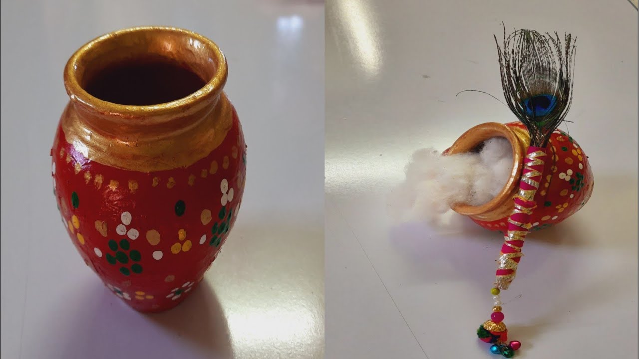 Janmashtami special matka | Makhan Matki | Matki decoration - YouTube