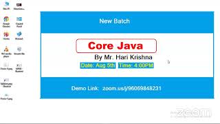 CORE JAVA @ 9:00 AM (IST) by Mr.Harikrishna_NEW Link Profile