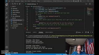 W02: Authentication lab Profile