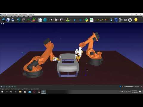 Spot Welding RoboDK Simulation