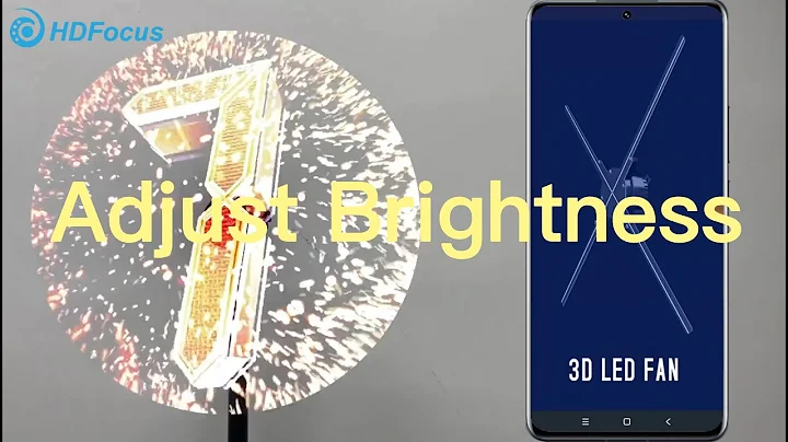 How To Adjust 3D Hologram Fan Brightness! | Easy Step-by-Step Guide #hdfocus #3dhologramfan