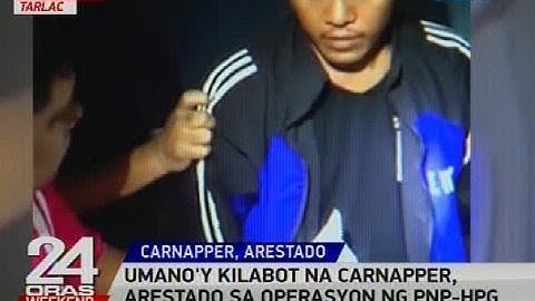 Umano'y kilabot na carnapper, arestado sa operasyon ng PNP-HPG