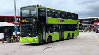 SG6226P 74 (RARE) & SBS3824X 102 at Hougang Central Bus Interchange 