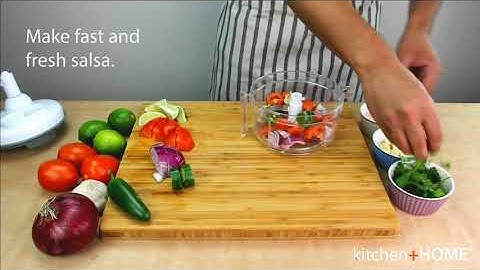 Salsa Master Salsa Maker Food Chopper Mixer and Blender  As Seen On TV Manual Food Proces