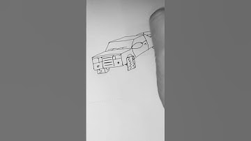 EASY WAY TO DRAW A CAR🔥#art #drawing #cars #howtodraw #easydrawing #shorts #drawingtutorial