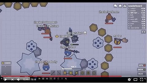 MooMoo.io DESTROYING a Hackers base 3 Times!