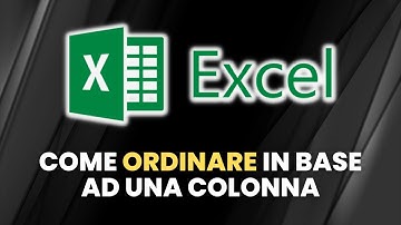 EXCEL Come Ordinare in Base ad Una Colonna - Guida Pratica per Principianti