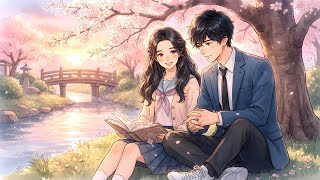High School Love & Quiet Moments 🌸 | Study Date, Bookstore & Sunset | Ghibli Inspired screenshot 4